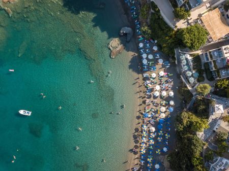 beach drone view